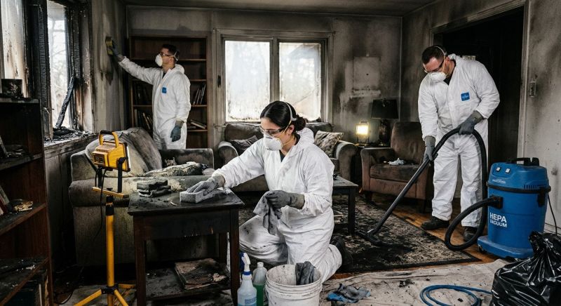 Soot Damage Cleanup in Santa Rosa, CA